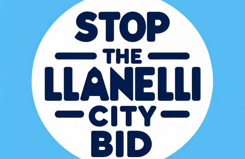 Stop the Llanelli City Bid Campaign Logo