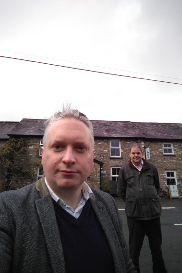 Havard Hughes & Mike Beech at the Brechfa Arms