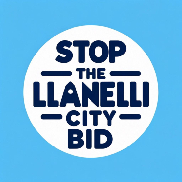 Stop the Llanelli City Bid Campaign Logo